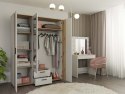 SZAFA AVA 150 CM LUSTRO 2 SZUFLADY RYFLOWANY FRONT DĄB EVOKE KASZMIR BEŻ SZAFA AVA 150 CM LUSTRO 2 SZUFLADY RYFLOWANY FRONT DĄB EVOKE KASZMIR BEŻ