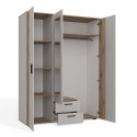 SZAFA AVA 150 CM LUSTRO 2 SZUFLADY RYFLOWANY FRONT DĄB EVOKE KASZMIR BEŻ SZAFA AVA 150 CM LUSTRO 2 SZUFLADY RYFLOWANY FRONT DĄB EVOKE KASZMIR BEŻ