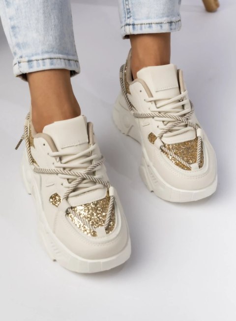 Damskie Sneakersy - Złote LUMIA BEIGE - 38