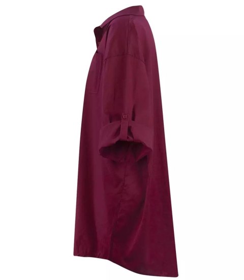 Długa koszula Szmizjerka basic bawełna (Bordowy) Długa koszula Szmizjerka basic bawełna (Bordowy)