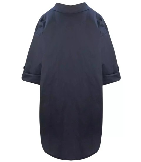 Długa koszula Szmizjerka basic bawełna (Granatowy) Długa koszula Szmizjerka basic bawełna (Granatowy)