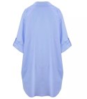 Długa koszula Szmizjerka basic bawełna (Niebieski) Długa koszula Szmizjerka basic bawełna (Niebieski)