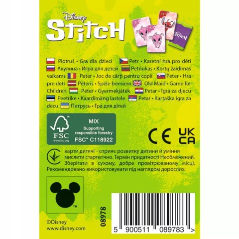 Karty Piotruś Lilo i Stitch Disney +4 Trefl 08978 Karty Piotruś Lilo i Stitch Disney +4 Trefl 08978