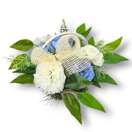 MAŁY STROIK NA CMENTARZ KWIATY NA GRÓB POMNIK MISA Z OBCIĄŻENIEM