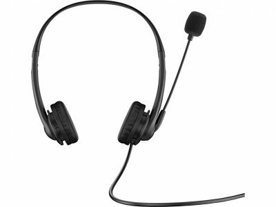 Słuchawki z mikrofonem Na głowę Na pałąku HP 428K6AA (USB wtyk/Czarny) Słuchawki z mikrofonem Na głowę Na pałąku HP 428K6AA (USB wtyk/Czarny)
