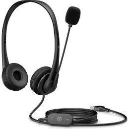 Słuchawki z mikrofonem Na głowę Na pałąku HP 428K6AA (USB wtyk/Czarny)