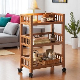 Bambusregal, Rollschrank auf Rollen 30 x 50 x 82cm SZ48