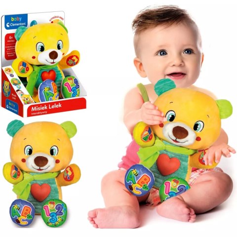 Clementoni baby maskotka miś interaktywna Misiek Lelek 50704 Clementoni baby maskotka miś interaktywna Misiek Lelek 50704