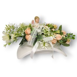 MAŁY STROIK Z ANIOŁKIEM NA CMENTARZ KWIATY NA GRÓB POMNIK GROBEK DZIECKA