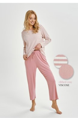 Piżama Damska Model Allesandra 3428 Powder Pink - Taro - XL