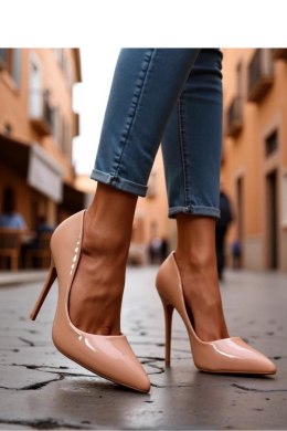 Szpilki Model Dofenis LE120 Beige - PRIMO - 40