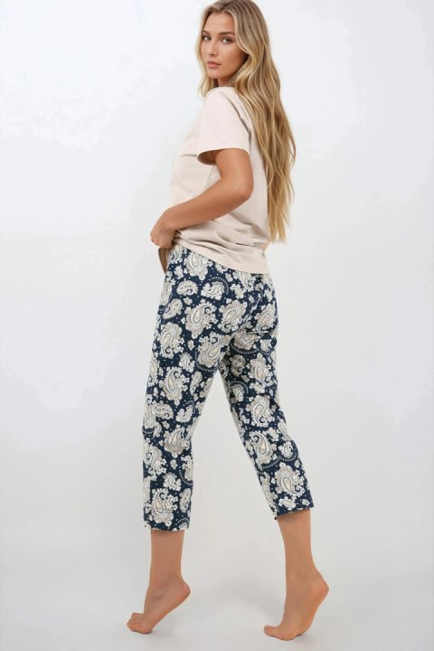 Piżama Damska Model Navy Charm Navy - Momenti Per Me - M