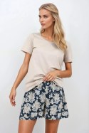 Piżama Damska Model Stardust Navy - Momenti Per Me - L