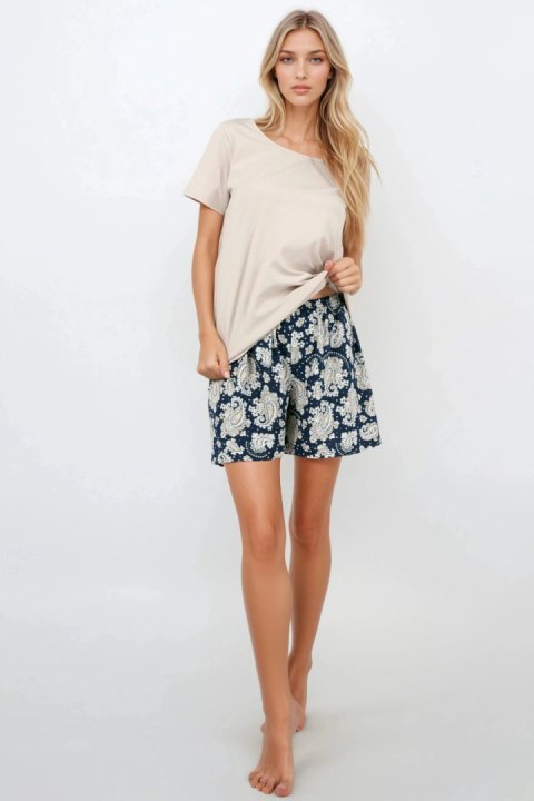 Piżama Damska Model Stardust Navy - Momenti Per Me - XXL