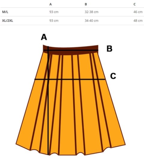 Satynowa spódnica maxi gładka jednokolorowa PRINCESS (Niebieski)