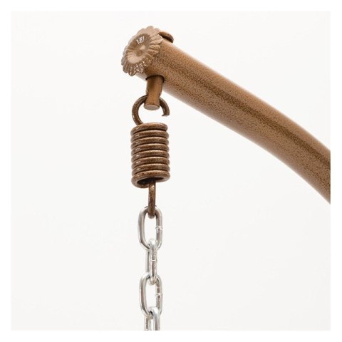 Fotel wiszący huśtawka kokon z poduszkami w pasy KR28