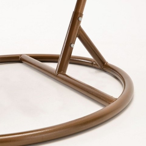 Fotel wiszący huśtawka kokon z poduszkami w pasy KR28