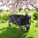 Klappbarer Transportwagen, Metall, Gartenanhänger 72x47x68-87cm AR07CZ