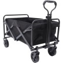 Klappbarer Transportwagen, Metall, Gartenanhänger 72x47x68-87cm AR07CZ