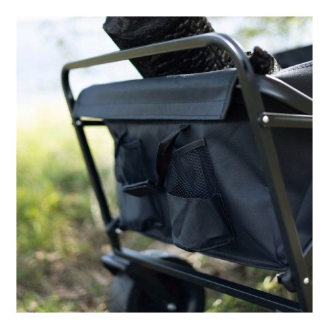 Klappbarer Transportwagen, Metall, Gartenanhänger 72x47x68-87cm AR07CZ