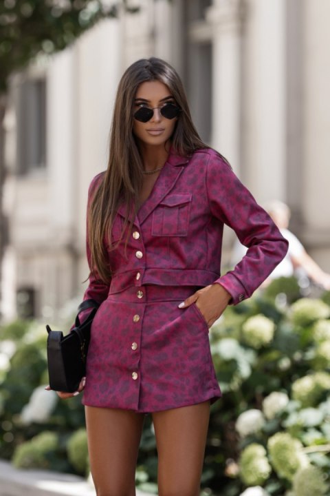 Spódnica Komplet Model Bliss 356750093 Panterka Bordo - LaBalancia - M