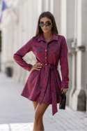 Sukienka Model Lana 356763585 Panterka Bordo - LaBalancia - L
