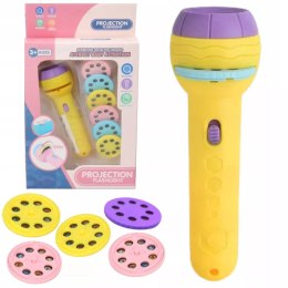 Grający projektor do rysowania z latarką - zestaw do malowania z obrazkami