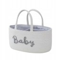 Organizer biały Baby na pieluszki torba dla mamy niemowlaka na pieluchy