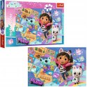 Puzzle Przyjaźń w kocim domku Gabi 100 elementów Trefl 16515