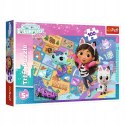 Puzzle Przyjaźń w kocim domku Gabi 100 elementów Trefl 16515