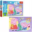 Puzzle Szczęśliwa świnka, Świnka Peppa 60 elementów Trefl 17414