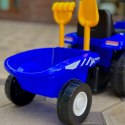 Traktor elektryczny jeździk na akumulator z przyczepą dźwiękiem dla dzieci
