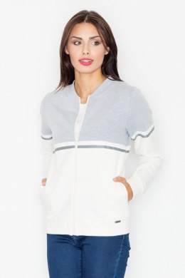 Bluza Damska Model M512 Ecru/Grey - Figl - S