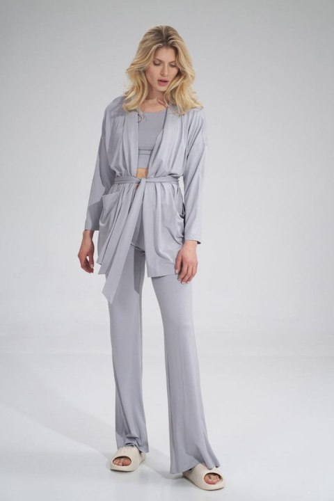 Bluza Damska Model M750 Light Grey - Figl - S/M Bluza Damska Model M750 Light Grey - Figl - S/M