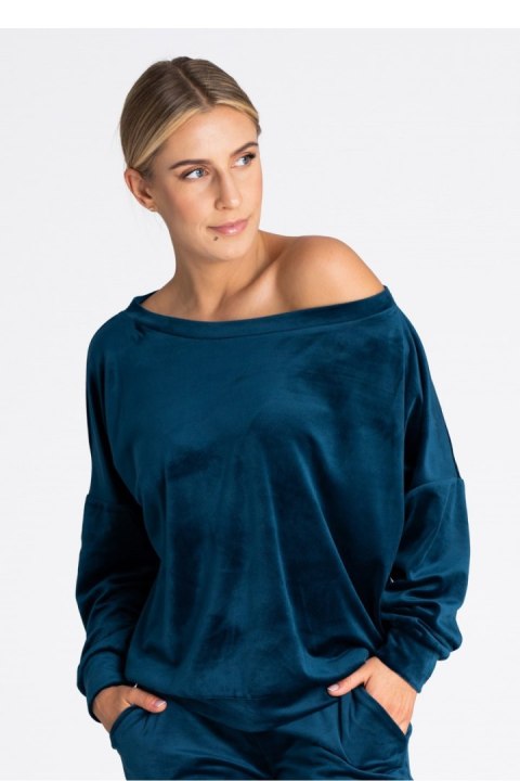 Bluza Damska Model M968 Morski - Figl - L/XL Bluza Damska Model M968 Morski - Figl - L/XL