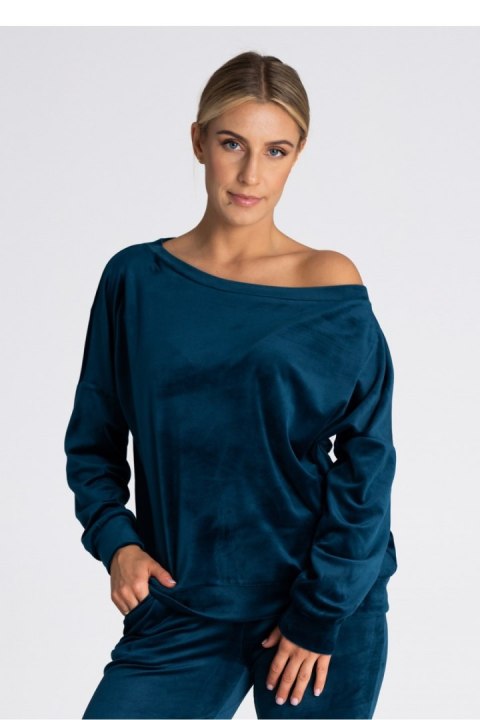 Bluza Damska Model M968 Morski - Figl - L/XL Bluza Damska Model M968 Morski - Figl - L/XL