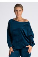 Bluza Damska Model M968 Morski - Figl - L/XL Bluza Damska Model M968 Morski - Figl - L/XL