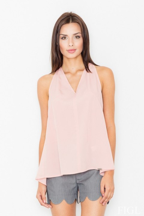 Bluzka Model M480 Light Pink - Figl - L Bluzka Model M480 Light Pink - Figl - L