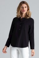 Bluzka Model M663 Black - Figl - M Bluzka Model M663 Black - Figl - M