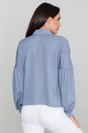 Koszula Damska Model M582 Blue - Figl - S/M