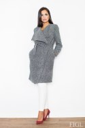 Płaszcz Damski Model M408 Grey - Figl - XL Płaszcz Damski Model M408 Grey - Figl - XL