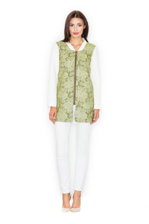 Płaszcz Damski Model M513 Green - Figl - XL Płaszcz Damski Model M513 Green - Figl - XL