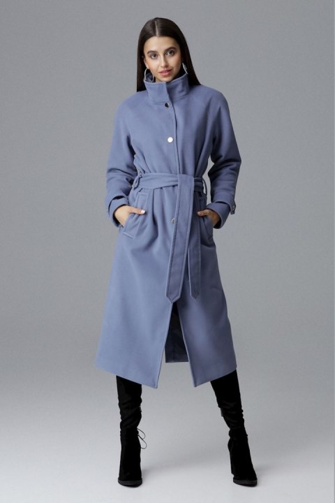 Płaszcz Damski Model M624 Blue - Figl - S