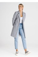 Płaszcz Damski Model M989 Grey - Figl - L Płaszcz Damski Model M989 Grey - Figl - L