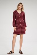 Sukienka Model M811 Bordo - Figl - S/M Sukienka Model M811 Bordo - Figl - S/M
