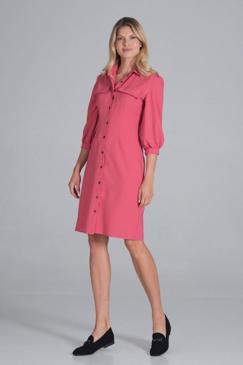 Sukienka Model M849 Coral - Figl - XL Sukienka Model M849 Coral - Figl - XL