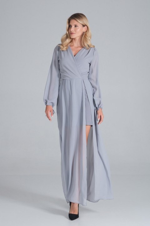 Sukienka Model M850 Grey - Figl - L Sukienka Model M850 Grey - Figl - L
