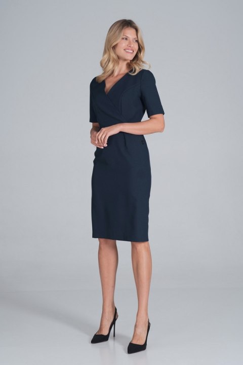 Sukienka Model M851 Navy - Figl - L Sukienka Model M851 Navy - Figl - L