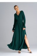 Sukienka Model M940 Green - Figl - L/XL Sukienka Model M940 Green - Figl - L/XL