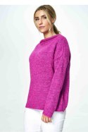 Sweter Damski Model M888 Fuksja - Figl - uniwersalny Sweter Damski Model M888 Fuksja - Figl - uniwersalny